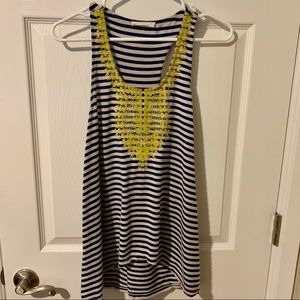 Le Sample - Kahlo Embroidered Racerback Tank